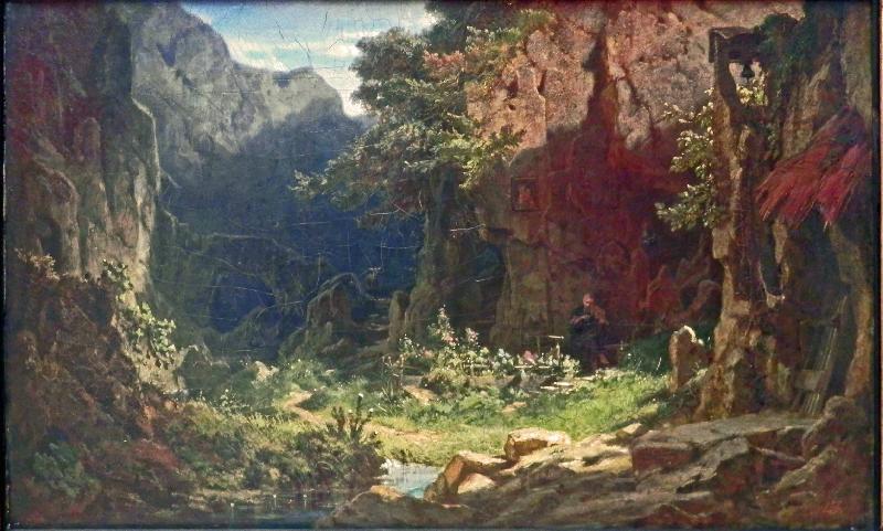 Carl Spitzweg Violine spielend oil painting image